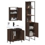 Set de muebles baño 3 pzas madera contrachapada roble marrón de , Muebles de baño - Ref: Foro24-3214804, Precio: 169,47 €, De...