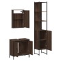 Set de muebles baño 3 pzas madera contrachapada roble marrón de , Muebles de baño - Ref: Foro24-3214804, Precio: 169,47 €, De...