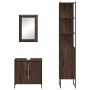 Set de muebles baño 3 pzas madera contrachapada roble marrón de , Muebles de baño - Ref: Foro24-3214804, Precio: 169,82 €, De...