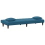 2-teilige Sofagarnitur aus blauem Samt mit Kissen von , Sofas - Ref: Foro24-3216261, Preis: 283,32 €, Rabatt: %