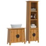 Conjunto de muebles de baño 2 piezas madera maciza de pino de , Muebles de baño - Ref: Foro24-3223456, Precio: 545,38 €, Desc...