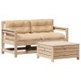 3-piece garden furniture set with solid pine wood cushions by , Garden sets - Ref: Foro24-3250764, Price: 276,01 €, Discount: %