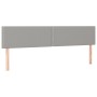 Bed frame with headboard light gray fabric 120x190 cm by , Beds and slatted bases - Ref: Foro24-3270506, Price: 164,54 €, Dis...