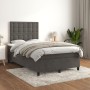 Box spring bed with dark gray velvet mattress 120x190 cm by , Beds and slatted bases - Ref: Foro24-3270020, Price: 404,52 €, ...