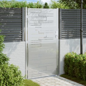 Puerta de jardín de acero inoxidable 100x180 cm de , Puertas de jardín - Ref: Foro24-376478, Precio: 207,44 €, Descuento: %