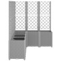 Planter with trellis PP light gray 160x120x140 cm by , Pots and planters - Ref: Foro24-367877, Price: 266,33 €, Discount: %