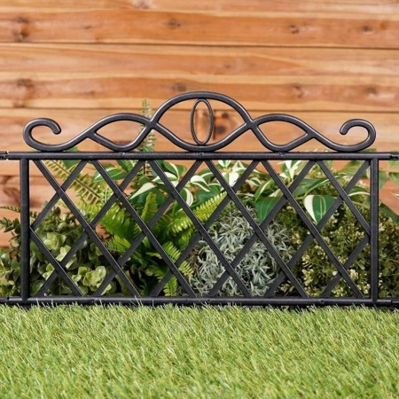 ProGarden Valla de jardín decorativa 5 unidades PP negro 48x34 cm de , Paneles de vallas - Ref: Foro24-447579, Precio: 14,76 ...