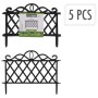 ProGarden Decorative garden fence 5 units PP black 48x34 cm by , fence panels - Ref: Foro24-447579, Price: 14,76 €, Discount: %