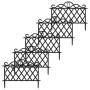 ProGarden Decorative garden fence 5 units PP black 48x34 cm by , fence panels - Ref: Foro24-447579, Price: 14,76 €, Discount: %