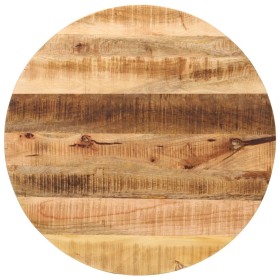 Round table top solid rough mango wood Ø 80x1.5 cm by , Table tops - Ref: Foro24-370012, Price: 79,96 €, Discount: %