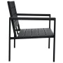 Black HDPE garden bench with wood-like appearance, 120 cm by vidaXL, garden benches - Ref: Foro24-47878, Price: 141,99 €, Dis...