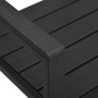 Black HDPE garden bench with wood-like appearance, 120 cm by vidaXL, garden benches - Ref: Foro24-47878, Price: 141,99 €, Dis...