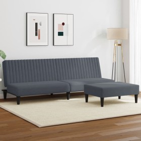 Dark gray velvet 2-piece sofa set by , Sofas - Ref: Foro24-3216275, Price: 266,99 €, Discount: %