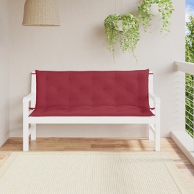 Cojines de banco de jardín 2 uds rojo tinto 150x50x7 cm de , Cojines para sillas y sofás - Ref: Foro24-361706, Precio: 55,99 ...