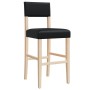 High stools 2 pcs solid rubber wood and synthetic leather by , Kitchen stools - Ref: Foro24-4006196, Price: 105,32 €, Discoun...