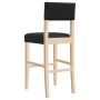 High stools 2 pcs solid rubber wood and synthetic leather by , Kitchen stools - Ref: Foro24-4006196, Price: 105,32 €, Discoun...