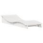 Solid white pine wood lounger 205x70x31.5 cm by , Loungers - Ref: Foro24-832581, Price: 107,06 €, Discount: %