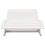 Solid white pine wood lounger 205x70x31.5 cm by , Loungers - Ref: Foro24-832581, Price: 107,06 €, Discount: %