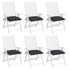 Gartenpalettenkissen 6 Stück Oxford-Stoff schwarz 50x50x7 cm von , Kissen für Stühle und Sofas - Ref: Foro24-361530, Preis: 5...