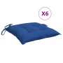 Garden pallet cushions 6 pcs blue Oxford fabric 50x50x7 cm by , Cushions for chairs and sofas - Ref: Foro24-361539, Price: 56...