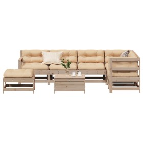 Garden furniture 8 pieces and cushions solid pine wood by , Garden sets - Ref: Foro24-3250600, Price: 743,99 €, Discount: %