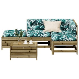 5-piece garden furniture set with impregnated pine wood cushions by , Garden sets - Ref: Foro24-3250711, Price: 480,99 €, Dis...