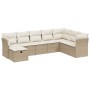 Garden sofa set with beige cushions 8 pcs PE rattan by , Garden sets - Ref: Foro24-3263274, Price: 641,40 €, Discount: %