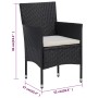 Garden dining chairs 2 units black synthetic rattan by , Garden chairs - Ref: Foro24-318495, Price: 135,68 €, Discount: %