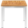 Garten-Beistelltisch Akazienholz Edelstahl 45x45x38cm von vidaXL, Gartentische - Ref: Foro24-46492, Preis: 89,18 €, Rabatt: %