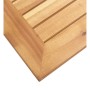 Mesa auxiliar jardín madera acacia acero inoxidable 45x45x38cm de vidaXL, Mesas de jardín - Ref: Foro24-46492, Precio: 89,18 ...