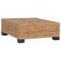 Reposapiés con cojín ratán natural de vidaXL, Sofás modulares de exterior - Ref: Foro24-286281, Precio: 185,36 €, Descuento: %