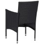 Garten-Essgruppe 3-teilig PE-Rattan schwarz gehärtetes Glas von , Gartensets - Ref: Foro24-3095910, Preis: 225,12 €, Rabatt: %