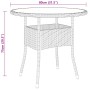 Garten-Bistro-Set 5-teilig PE-Rattan schwarz gehärtetes Glas von , Gartensets - Ref: Foro24-3095904, Preis: 325,96 €, Rabatt: %