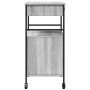 Carrito de cocina madera ingeniería gris Sonoma 56x43x89,5 cm de , Carros de cocina y comedor - Ref: Foro24-842394, Precio: 8...