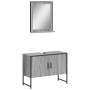 Set de muebles de baño 2 pzas madera de ingeniería gris sonoma de , Muebles de baño - Ref: Foro24-3214342, Precio: 102,58 €, ...