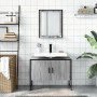 Sonoma gray engineered wood 2-piece bathroom furniture set by , Bathroom furniture - Ref: Foro24-3214342, Price: 102,58 €, Di...