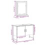 Set de muebles de baño 2 pzas madera de ingeniería gris sonoma de , Muebles de baño - Ref: Foro24-3214342, Precio: 102,58 €, ...