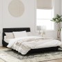 Estructura de cama con cabecero de terciopelo negro 140x200 cm de , Camas y somieres - Ref: Foro24-3207851, Precio: 230,99 €,...