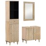 Conjunto de muebles de baño 3 piezas madera maciza de mango de , Muebles de baño - Ref: Foro24-3206318, Precio: 345,94 €, Des...