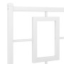 Metal bed frame with headboard and white footboard 160x200 cm by , Beds and slatted bases - Ref: Foro24-374311, Price: 132,37...