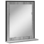 Sonoma Gray Engineered Wood Bathroom Mirror with Shelf by , Dressing tables - Ref: Foro24-842419, Price: 45,30 €, Discount: %