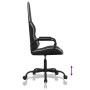 Silla gaming cuero sintético negro y blanco de , Sillones para videojuegos - Ref: Foro24-3143792, Precio: 112,83 €, Descuento: %