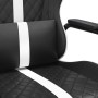 Black and white synthetic leather gaming chair by , Gaming chairs - Ref: Foro24-3143792, Price: 112,83 €, Discount: %