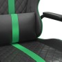 Black and green synthetic leather gaming chair by , Gaming chairs - Ref: Foro24-3143790, Price: 112,74 €, Discount: %