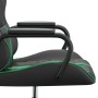 Black and green synthetic leather gaming chair by , Gaming chairs - Ref: Foro24-3143790, Price: 112,74 €, Discount: %