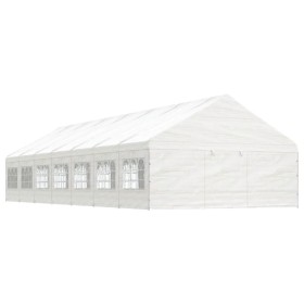 Gazebo with white polyethylene roof 15.61x5.88x3.75 m by vidaXL, Tents and gazebos - Ref: Foro24-3155499, Price: 1,00 €, Disc...