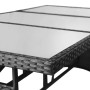 Black synthetic rattan garden table 170x80x74 cm by , Garden tables - Ref: Foro24-3203730, Price: 469,53 €, Discount: %