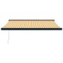 Toldo retráctil aluminio y tela amarillo y blanco 3,5x2,5 m de , Toldos - Ref: Foro24-3154557, Precio: 561,08 €, Descuento: %