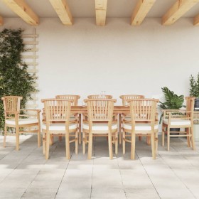 Garden dining set 9 pieces solid teak wood by , Garden sets - Ref: Foro24-3155790, Price: 1,00 €, Discount: %