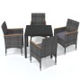 5-piece garden furniture set with gray synthetic rattan cushions by , Garden sets - Ref: Foro24-3095028, Price: 400,73 €, Dis...